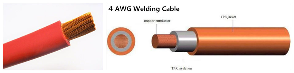 China Huadong 4 awg welding cable manufacturers